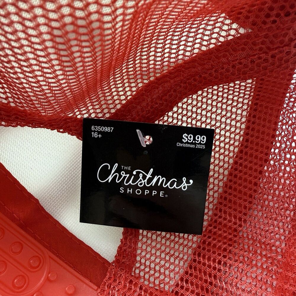 The Christmas Shoppe Hat Cap Trucker Snap Back One Size Red Bow Christmas - Picture 6 of 7